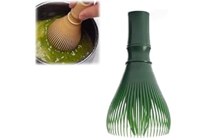 ALOTM Matcha Whisk, PP Resin Matcha Stirrer, Traditional Handcrafted Japanese Matcha Tea Mixer Brush Mixing Tool Accessory for Tea Preparation (Green)