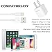 iPhone Charger MFi Certified 2-Pack Charging iPhone Cable and USB Wall Adapter Plug Block Compatible iPhone X/8/8 Plus/7/7 Plus/6/6S/6.