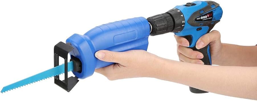 Amazon レシプロソーアダプター 刃3枚付き 電動ドリルアタッチメント レシプロソー 往復のこぎり 金属 切削 木材 工具 レシプロソー