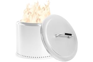 FORYEYC Replacement Parts Fire Pit Lid for Solo Stove Bonfire 19.5", Solo Stove Bonfire Accessories, 304 Stainless Steel Fire Pits Round Lid with Heat Resistant Handle for Bonfire