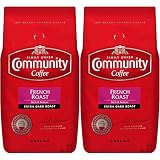 Community Coffee Premium Ground Coffee, French Roast, Dark Roast, 32 oz., (Pack of 2)