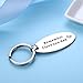 Udobuy Stainless Steel Daddy Father's Gift Keychain - Remember I Love You Dad Keychain Personalised Dad Daddy Gift Present Keychain Christmas Gift