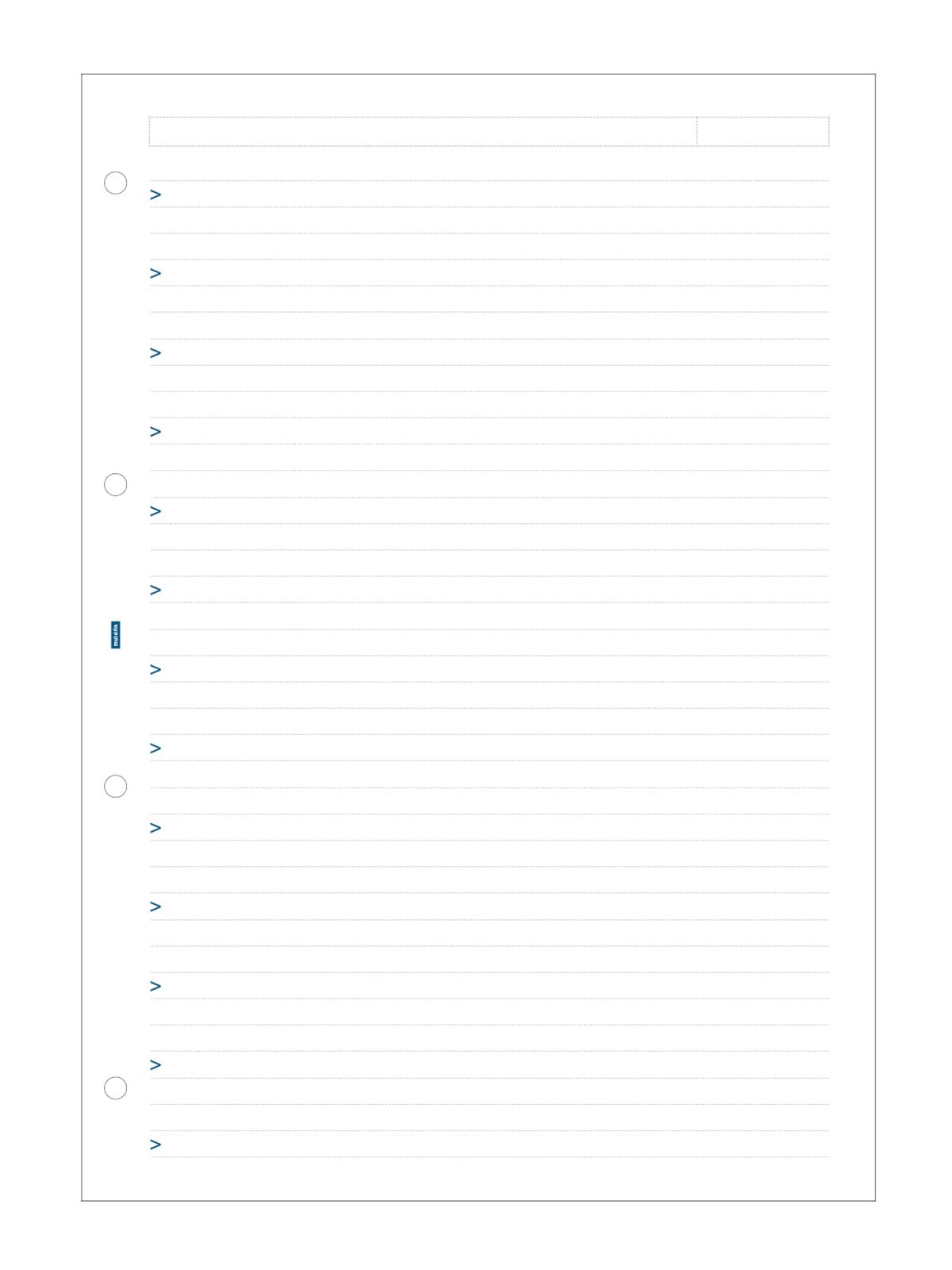 J014 Notebook Notes A4 Horizontal