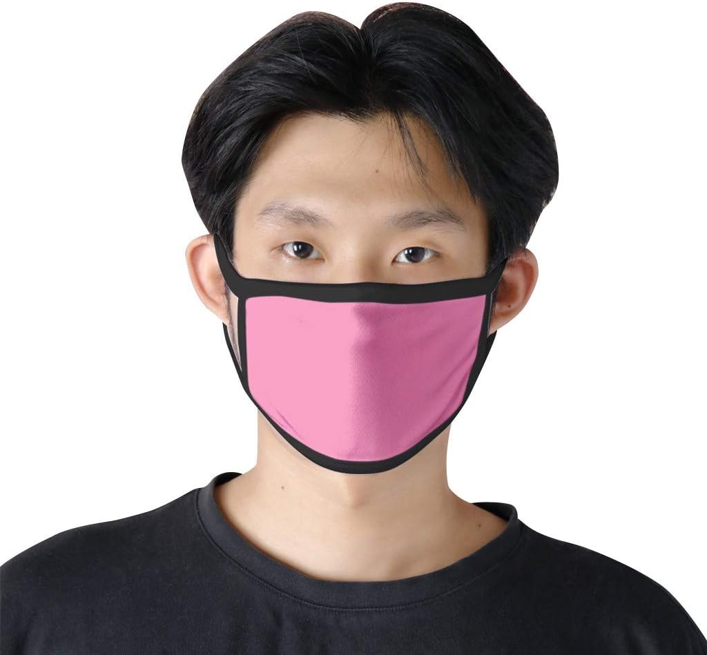 TIFIY Unisex Men Women Outdoor Ski Cycling Bike Anti Dust Mouth Mask Washable Reuse Face Mask Cotton Protection Masks (One Size, Pink)
