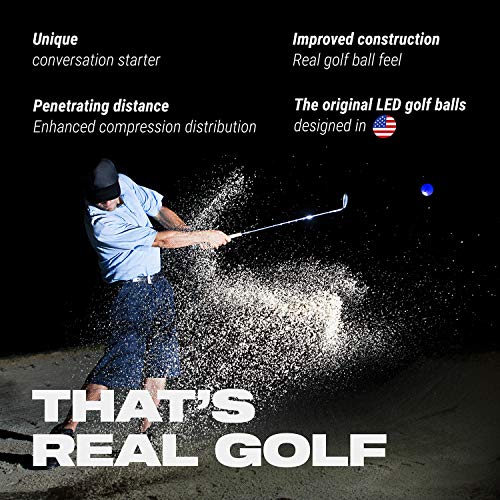 300hr Lighting Time BattlePulse Glow in The Dark Golf Balls with Mesh