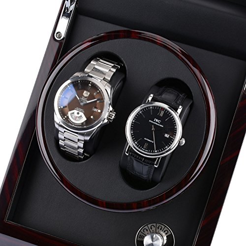 Zeiger Double Watch Winder for Large Watch Box Case Quiet Automatic Japanese Mabuchi Motor Piano Paint