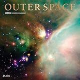 Outer Space 2018 12 x 12 Inch Monthly Square Wall Calendar with Foil Stamped Cover by Plato, Science by 