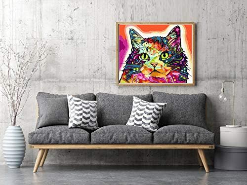LukFun Paint by Numbers for Adults DIY Oil Painting Paint by Number Kits, Colorful Animals Painting on Canvas 16x20inch - Image 4