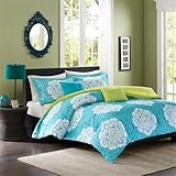 Intelligent Design Tanya 5 Piece Comforter Set, Full/Queen, Blue