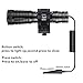 Ulako Green Light 300 Yards Zoomable Single 1 Mode Flashlight Torch for AR15 Rifle Shotgun Offset Mount