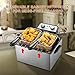 Deep Fryer with Basket, M Minca 1800W Electric Deep Fryer with Timer, Stainless-Steel Triple Basket, 4 Liter Oil Capacity…