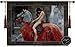 Fabric bureau [Free Shipping] Beautiful Lady Godiva Fine Tapestry Jacquard Woven Wall Hanging Art Decor