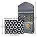 Brelox Jewelry Travel Organizer Case Bag Holder - Jewelry Storage Carrying Cases for Earrings, Necklaces, Rings, Bracelets (Black/white)