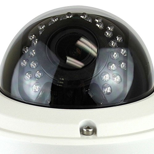 GW Security 5 Megapixel 2592 x 1920 Pixel H.265 HD 1920P Outdoor Indoor PoE Power Over Ethernet 1080P Security IP Camera with 2.8-12mm Varifocal Zoom Len