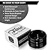 Fine Heavy Stoneware Stackable Shave Soap Bowl - Shaving Bowls For Men - Lather Mug For Wet Shavers - Black