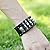 Belletas Wide Style Punk Skulls Decorated Bullets Woven Unisex Fashion Wrap Bracelet