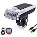 LED Solar Bike Headlight + Back Taillight, AVAWAY Solar Powered/USB Rechargeable Waterproof Bike Light Kit for Cycling Safety and Visibility
