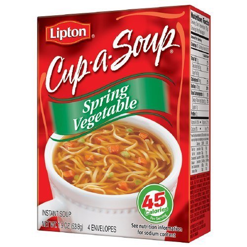 Lipton Healthy and Tasty Cup-a-spring Vegetable Soup 1.9oz / 53.8g (Pack of 3)