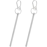 2pcs Half Moon Elevator Door Key for Westinghouse &amp; Schindler Elevators | Metal, Emergency Access Tool, Equipped With Metal Keychain, Elevator Replacement Key Accessories