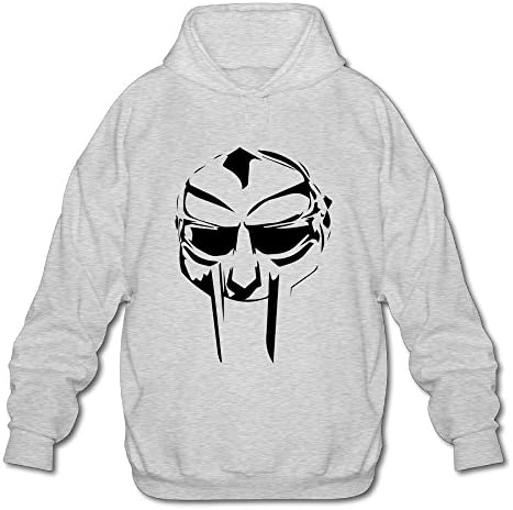 Men's Mf Doom Logo Hoodie Ash