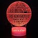 LED 3D Optical Illusion Smart 7 Colors Night Light Desk Lamp with USB Cable (Death Star DS-1 Platform)