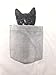 Mens Pocket Cat T Shirt Funny Printed Peeking Pet Kitten Animal Tee for Guys Mens Funny T Shirts Cat T Shirt for Men Funny Animal T Shirt Novelty Tees for White L