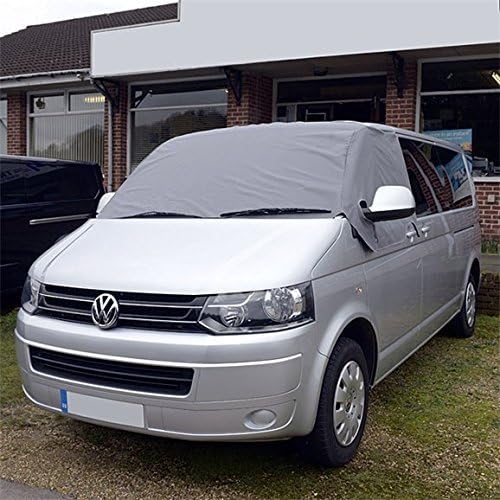 UK Custom CoversSW190GREY Luxury Front Windscreen Wrap Cover Grey - To Fit VW Transporter T5/T5.1 2003-2015
