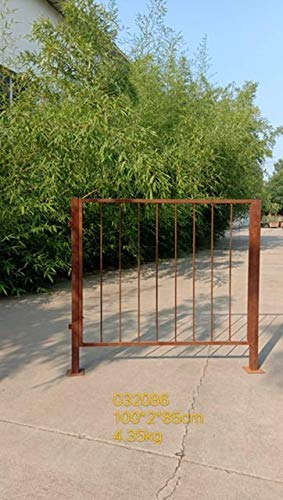 Zen Man Edelrost Gartenzäune Metallzaun Eisenzaun Schmiedezaun zaunelemente Metall Rost Handarbeit Total L100cm H100cm…