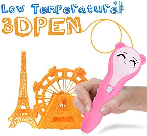 3D Pen, iDER 3D Doodler Drawing Printing Pen with 1.75mm PCL Filaments, Low-temperature Non-toxic for Adults,   Doodling, Artist, Kids, DIY, Drawing etc (Pink)