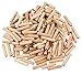 BICB Fluted Wood Kiln Dowel Pins, 10MM x 50MM - 50 Pieces, Made of Beechwood