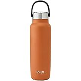 S'well Recycled Stainless Steel Explorer with Insulated Lid and Handle, 40oz, Carnelian, Triple Layered Vacuum Insulated Containers Keeps Drinks Cold for 54 Hours and Hot for 12