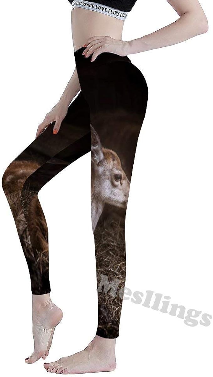 brown running tights