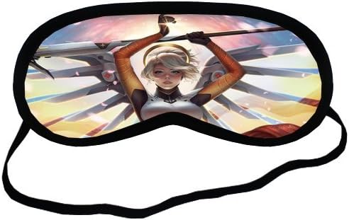 Mercy Heroes Overwatch Eye Mask For Sleeping - Best Eye Mask For Sleep, Traveling, Relaxation, Meditation or Any Type Of Light Sensitivity