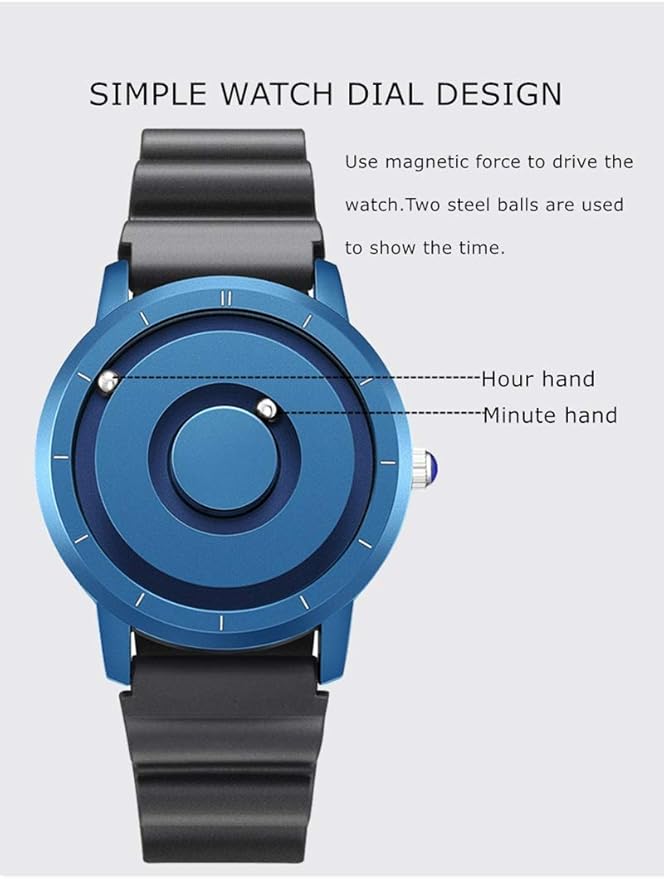 watch with magnetic ball