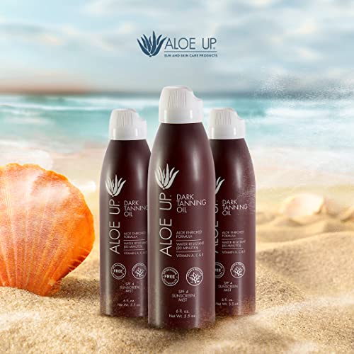Aloe Up Quick Dry Tanning Oil Spray 6 Fl Oz Reef Safe Outdoor Tanning