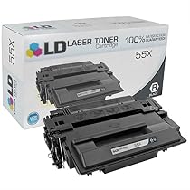 LD Compatible Replacement Laser Toner Cartridge for HP CE255X (55X) High-Yield Black for Laserjet P3010, P3015, P3015d, P3015dn, P3015n, P3015x, Enterprise 500 MFP525dn, 525f, 525c, M521dn, M521dw
