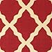 Ottomanson Ottohome Collection Contemporary Morrocan Trellis Design Non-Skid Rubber Backing Runner Rug, 1'10