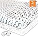 Pack N Play Playard Portable Mini Crib Sheet Set – 2 Pack Jersey Cotton Playpen Fitted Sheets – Grey/White Unisex Bedding for Baby Boy and Baby Girl