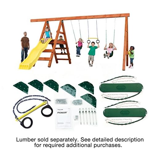 Swing-N-Slide Pioneer Custom DIY Play Set Hardware Kit (wood not included) Beige