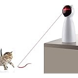 YVE LIFE Cat Laser Toy Automatic,Interactive Toy for Kitten/Dogs - USB Charging,Placing High,5 Random Pattern,Automatic On/Of