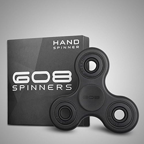 608 Fidget Tri-Spinner | EDC Pro Trick Toy | Premium Ceramic Bearings | Ultra Durable | All Black