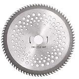 BlueCatELE 8 Inch 80T Carbide Tip Blade with Washer Adapter Brush Cutter Trimmer Weed Eater Blade