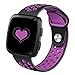 DEKER Bands Compatible with Fitbit Versa/Versa Lite/SE Smartwatch Bands, Breathable Soft Silicone Adjustable Replacement Bracelet Strap Wristbands (Large 6.7-8.9