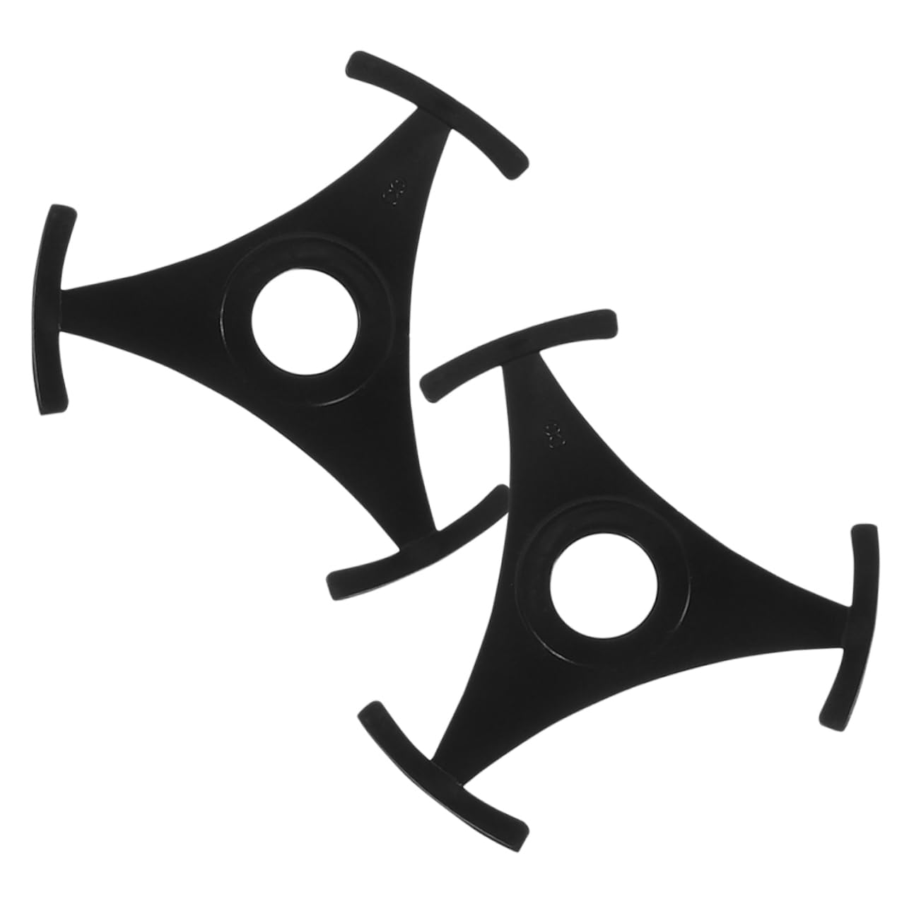 Mikinona Triangle Record Adapter 1.57 Inch Vinyl Disc Converter with Anti-Slip Design for Turntable Playback 2 Pack Compatible with Most Vinyl Record Players