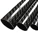(2) Carbon Fiber Tube - 25mm x 23mm x 1000mm. Pure 3K - Glossy Finish Tubes. Hollow Carbon Fiber rods (Carbon Tubes)