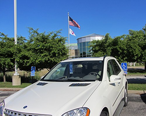 Windshield Tag by JL Safety. Handicap Placard Protective Holder with Suction Cup. Magnetically Display & Remove Tag
