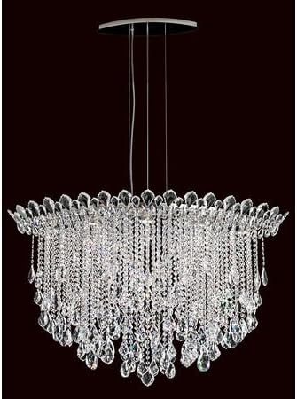 SchonbekTR4812N-401H Swarovski Lighting Trilliane Strands Pendant Light, Stainless Steel