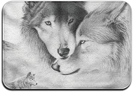 Animal Wolves Personalized Door Mats