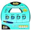 Amflo-12-100E-Blue-300-PSI-Polyurethane-Air-Hose-14-x-100-With-14-MNPT-Swivel-Ends-And-Bend-Restrictor-Fittings