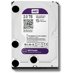 WD Purple 2 TB harde schijf voor videobewaking – Intellipower SATA 6 Gb/s 64MB Cache 3,5 inch – WD20PURX